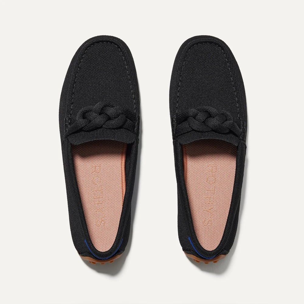 Rothy’s The Braid Driver Black NWOT